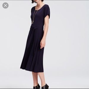 Ann Taylor Navy Midi Dress NWT